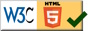 Durch das World Wide Web Consortium validierter Code gemäss dem Standard HTML 5